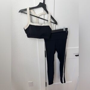 VICI Women's Black and White Activewear Set
